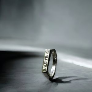 Elysian Greek Key Ring