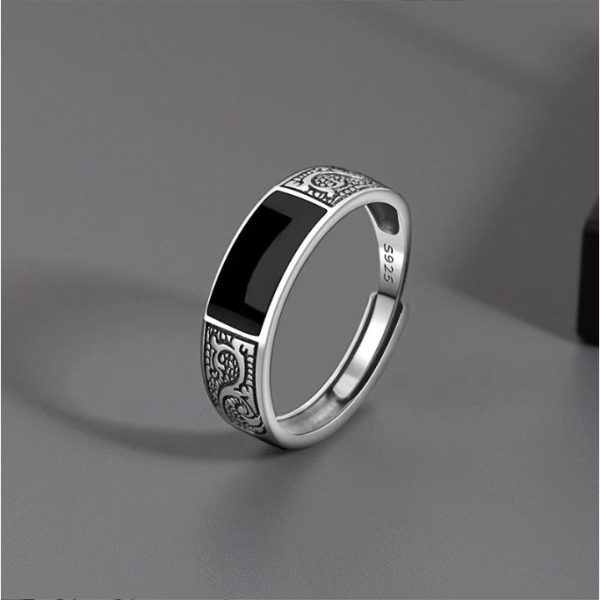 Vintage Engraved Dragon Ring